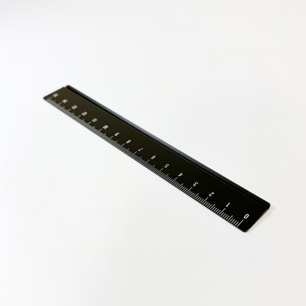 Régua De Alumínio Cor Preto Tamanho: 15Cm - Imagem 3