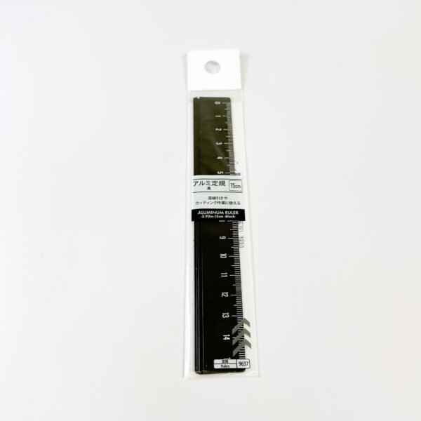 Régua De Alumínio Cor Preto Tamanho: 15Cm - Imagem 6