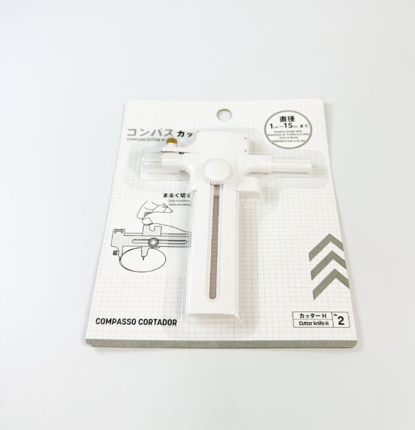 Estilete Circular Com Compasso Para Cortar Papel - 1 Unidade - Imagem 2