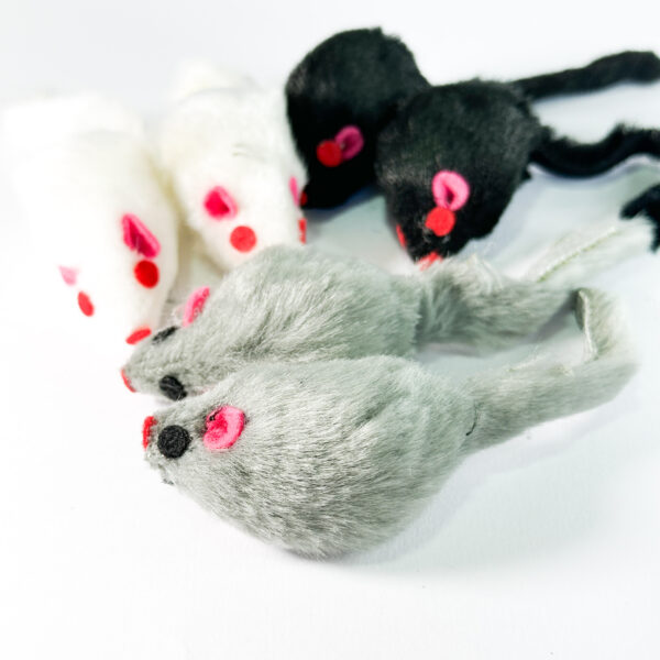 Brinquedo Para Gato - Modelo: Rato - 6 Unidades - Imagem 2