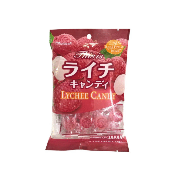 Bala de Lichia Lychee Candy 115g - Kasugai