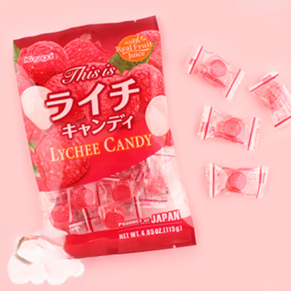 Bala de Lichia Lychee Candy 115g - Kasugai - Imagem 2