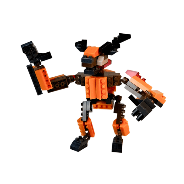 Petit Block Monsters Ifrit – Mini Blocos de Montar Mini Lego