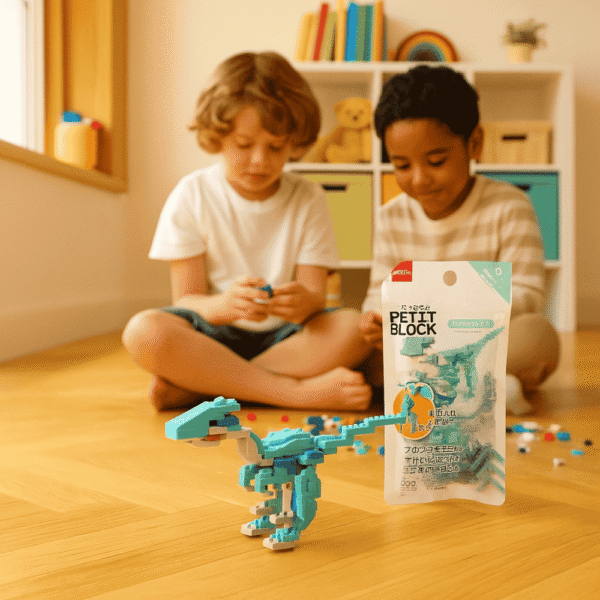Petit Block Velociraptor – Mini Blocos de Montar Mini Lego