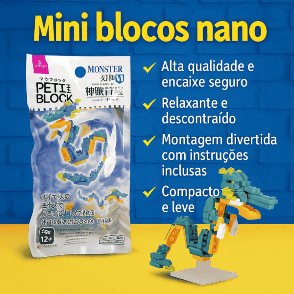 Petit Block Azure Dragon – Mini Blocos de Montar Mini Lego