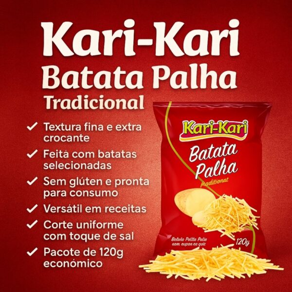 Batata Palha Kari Kari Tradicional 120g