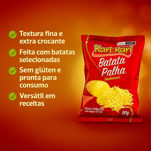Batata Palha Kari Kari Tradicional 80g