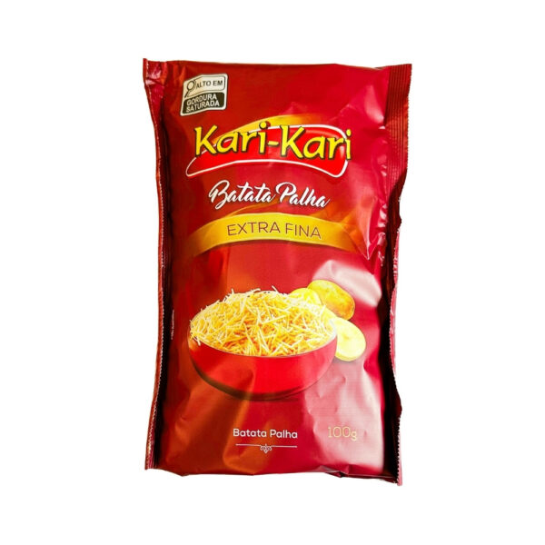 Batata Palha Extra Fina Kari‑Kari, Crocante, Premium - Sem Glúten