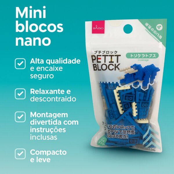 Petit Block Triceratops – Mini Blocos de Montar Mini Lego