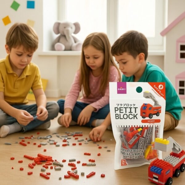 Petit Block Fire Truck/Caminhão de Bombeiro – Mini Blocos de Montar Mini Lego