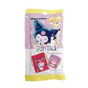 Mini Bolsa Kuromi Sortida Sanrio Com Cordão Prática Para Guardar Acessórios Moedas e Itens Pessoais