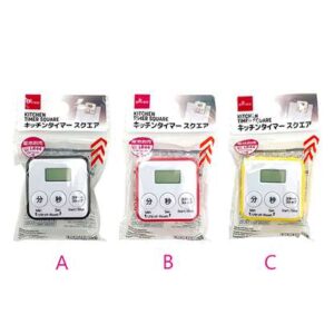 Temporizador Para Cozinha Digital Daiso Com Alarme Display LCD Cores Sortidas Prático Para Receitas e Forno